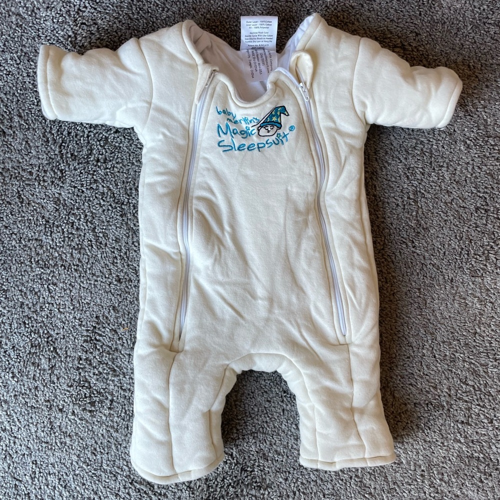 Baby Merlin's Magic Sleepsuit Cream Footie